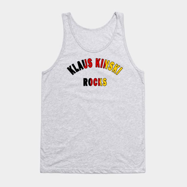 Klaus Kinski Rocks Tank Top by Lyvershop